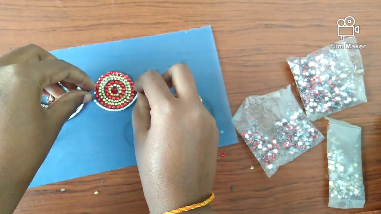 🌞 SUN AND MOON🌜MANG TIKKA💥making with easy trick....