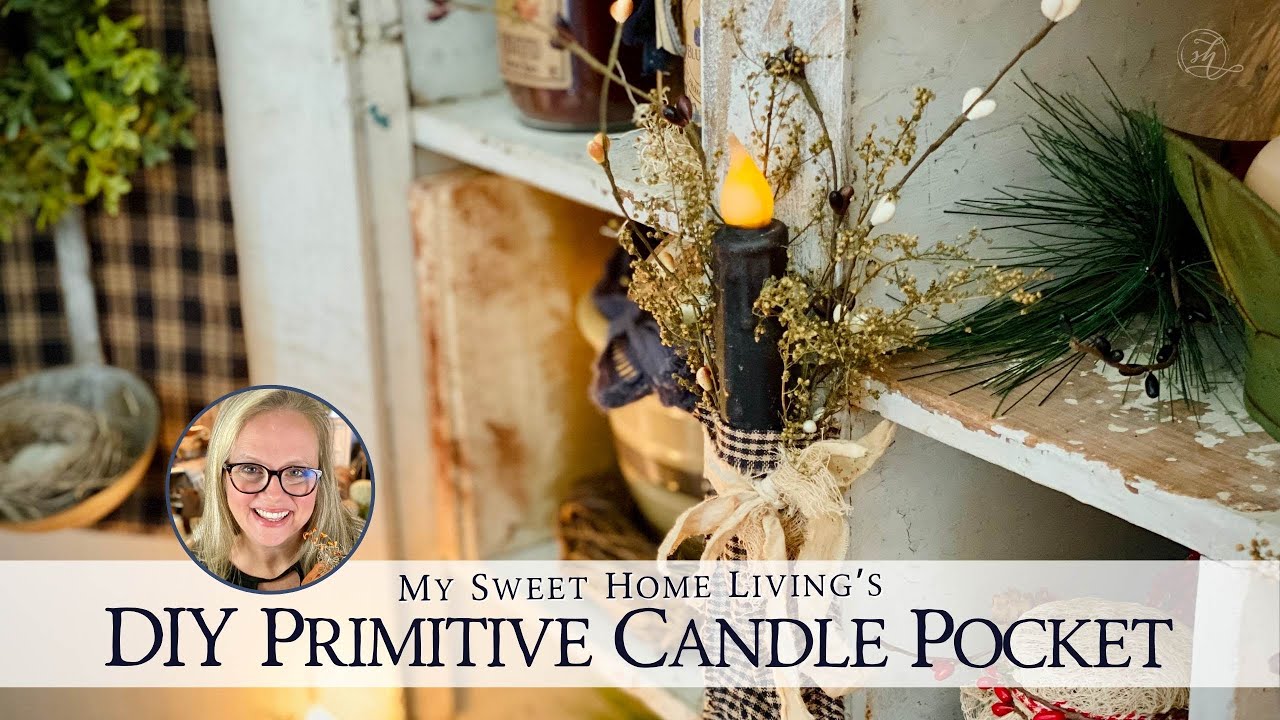 Primitive Candle Pocket Hanger