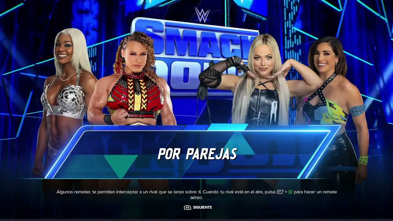 WWE 2K24 SmackDown |  Jade Cargill y Jordynne Grace vs Liv Morgan y Raquel Rodriguez
