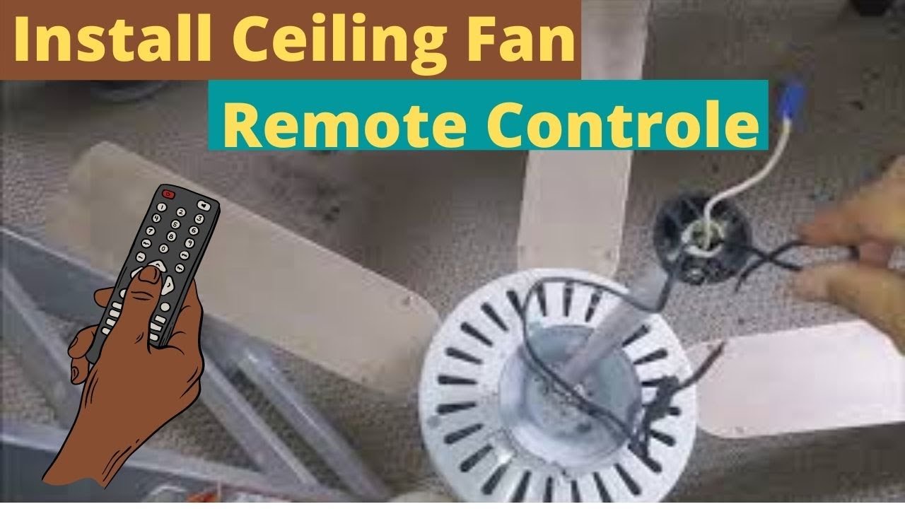How To Install A Universal Ceiling Fan Remote Control On An Old Fan - Step By Step