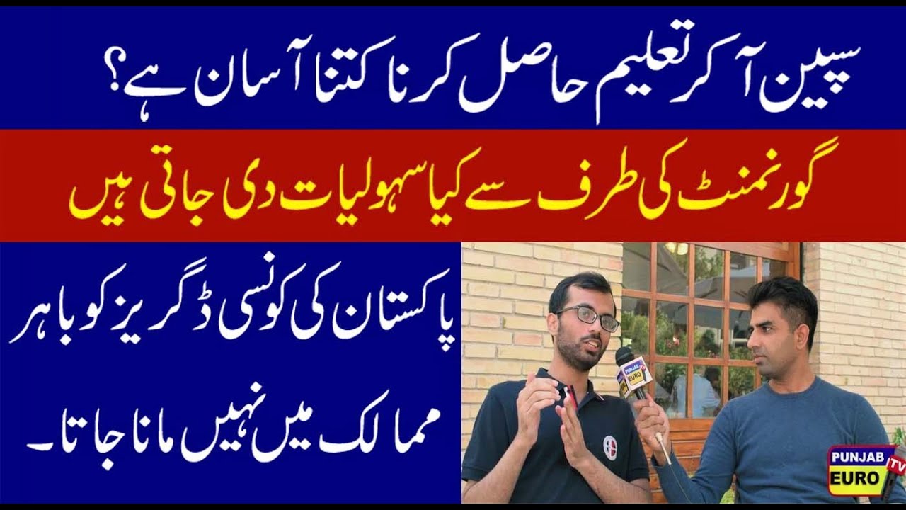 Student life in Spain.