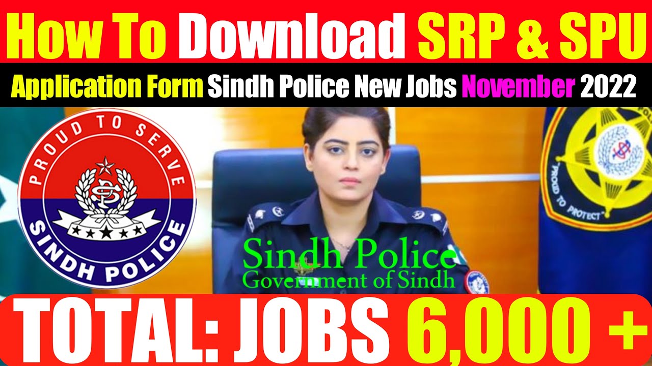 Sindh Police Constable Jobs 2022 Application Form | Sindh Police Jobs 2022 Apply Online