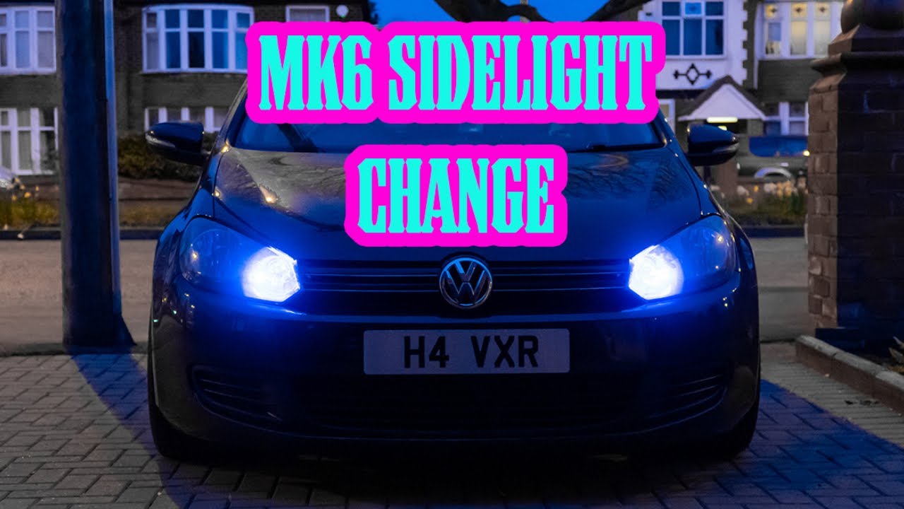 Замена ламп ближнего/габаритного света в фарах Vw Golf Mk6