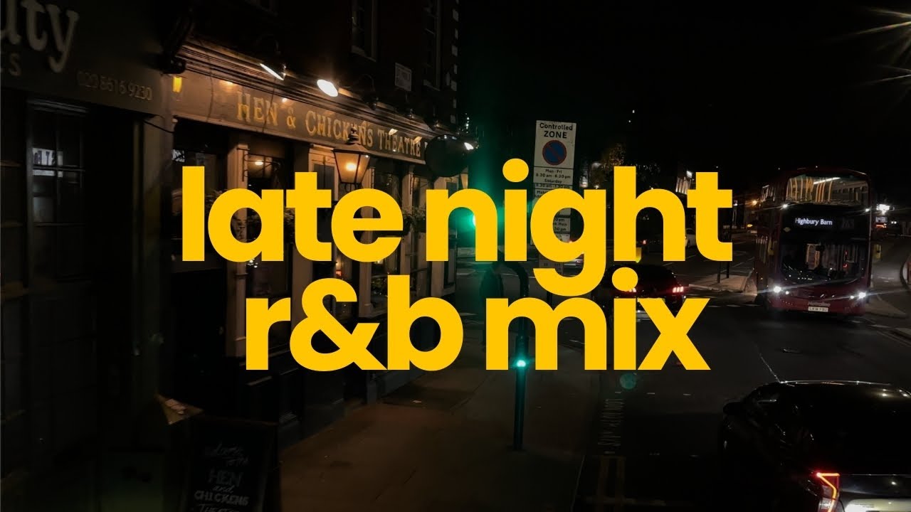 4K London Night Bus Ride | Smooth R&B Mix for Work & Focus