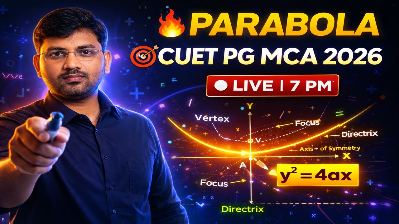 CUET PG MCA 2026 | Parabola  Coordinate Geometry|Complete Concepts + Tricks | Run Tutorials Varanasi
