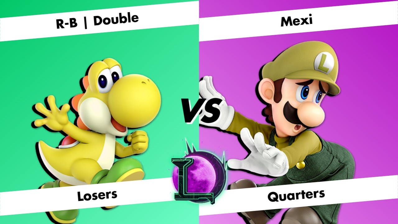 [Lunacity 34] Losers Quarters - R-B | Double (Yoshi) vs Mexi (Luigi) - SSBU