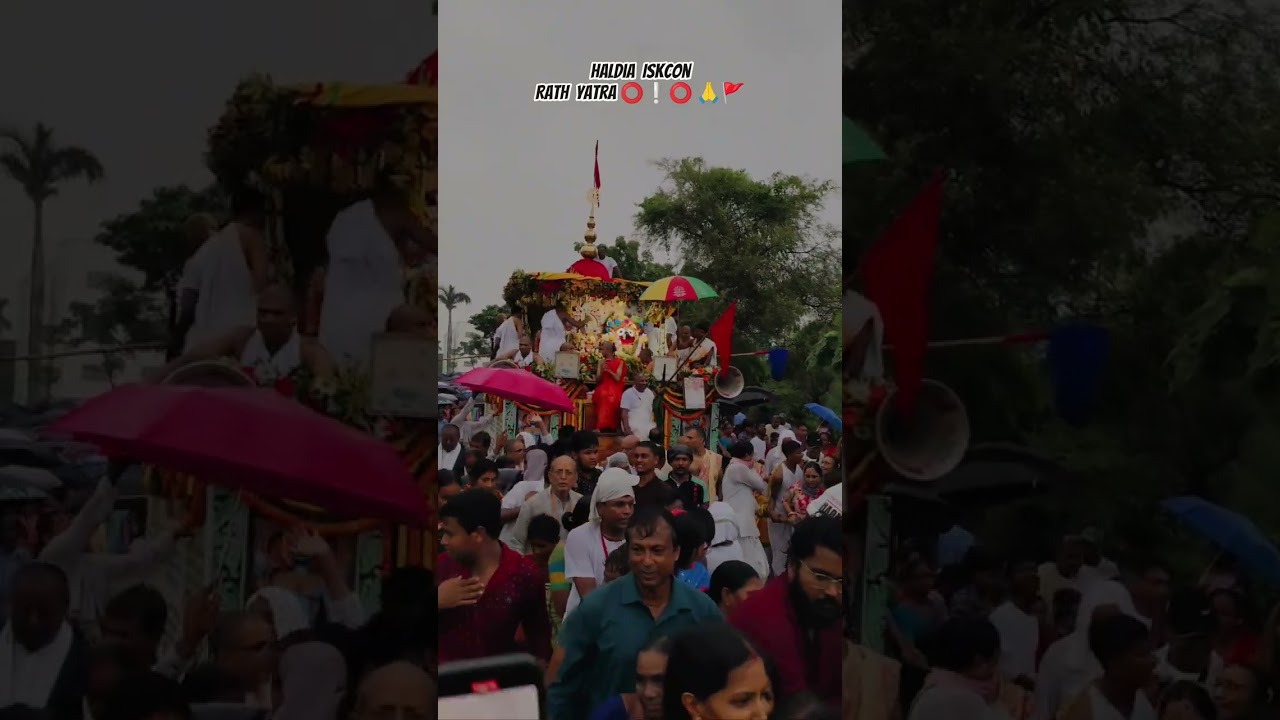 Iskcon Rath Yatra ⭕❕⭕ Haldia #iskcon #rathyatra #rath #harekrishna #jagannath #highlights #views