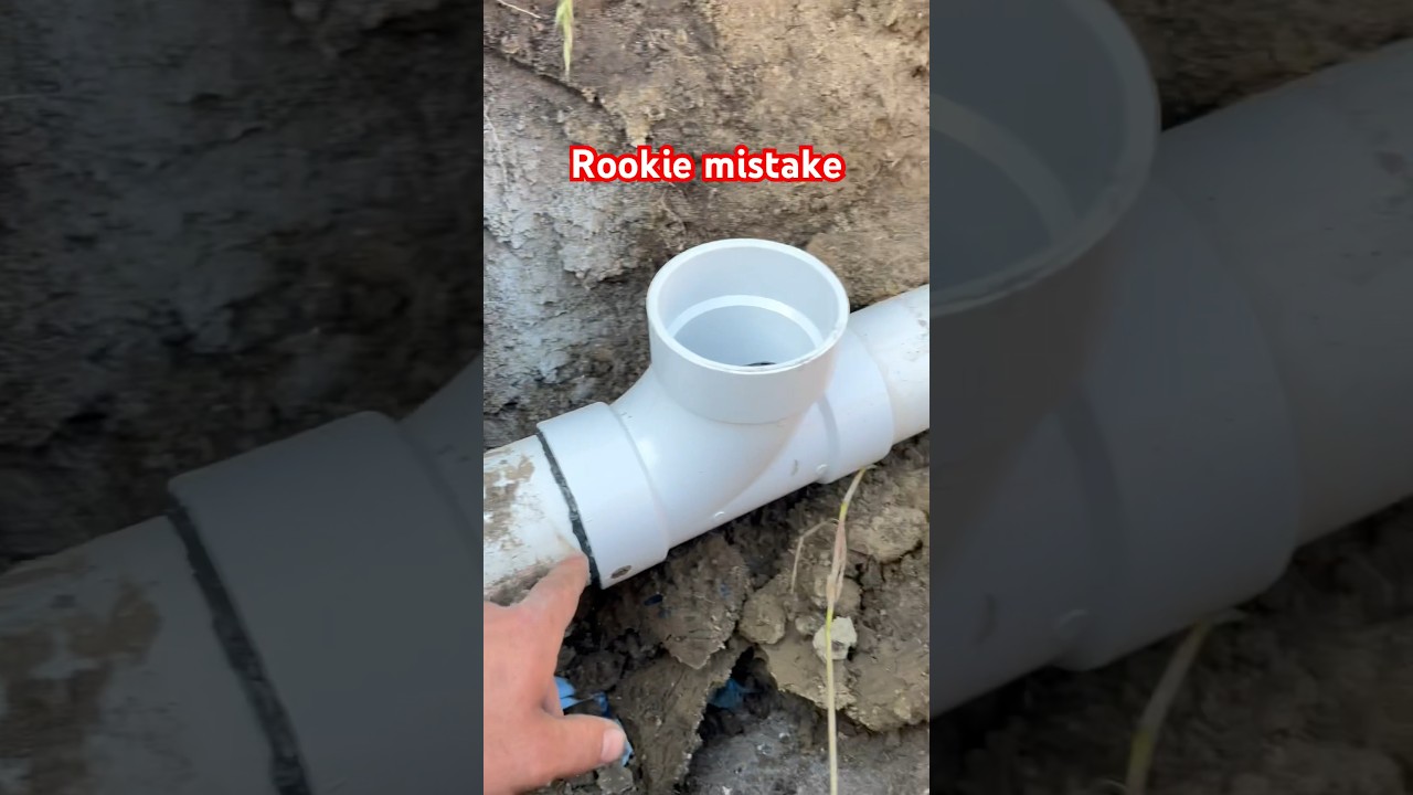 Rookie plumber fails #fail #plumbing #shorts