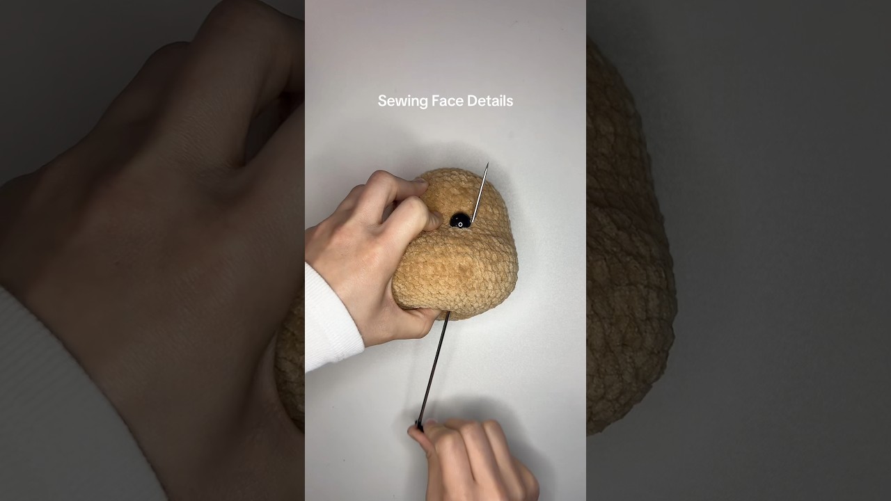Bringing A Crochet Pup to Life! #crochet #sewing #amigurumi #embroidery