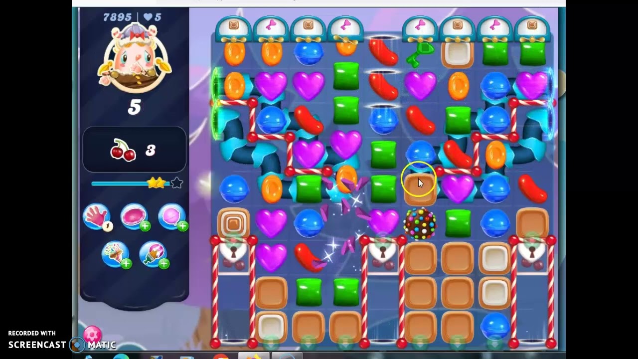 Candy Crush Saga Level 7895 2 Boosters