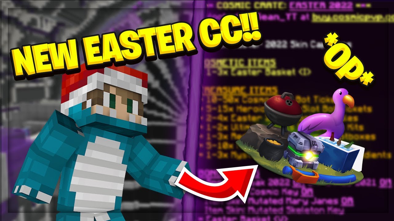 OPENING THE NEW *OP* EASTER COSMIC CRATE!! | CosmicPVP Factions