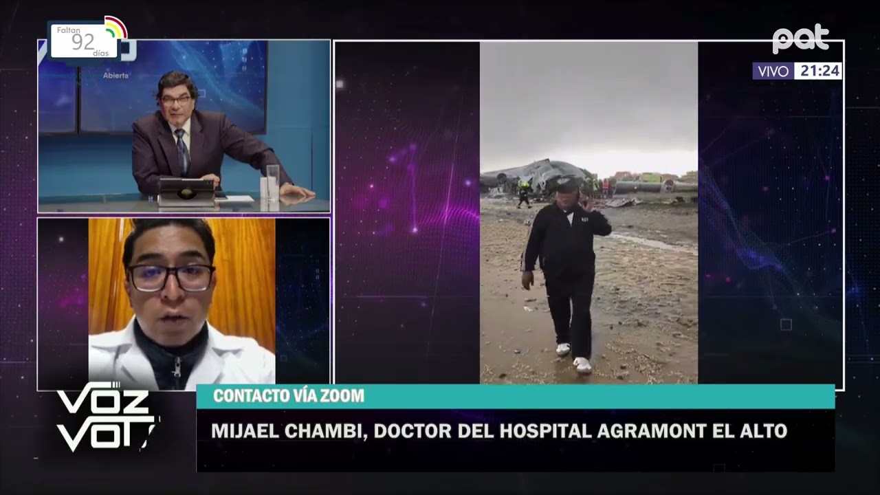 El Dr. Mijael Chambi, médico del Hospital Agramont en El Alto