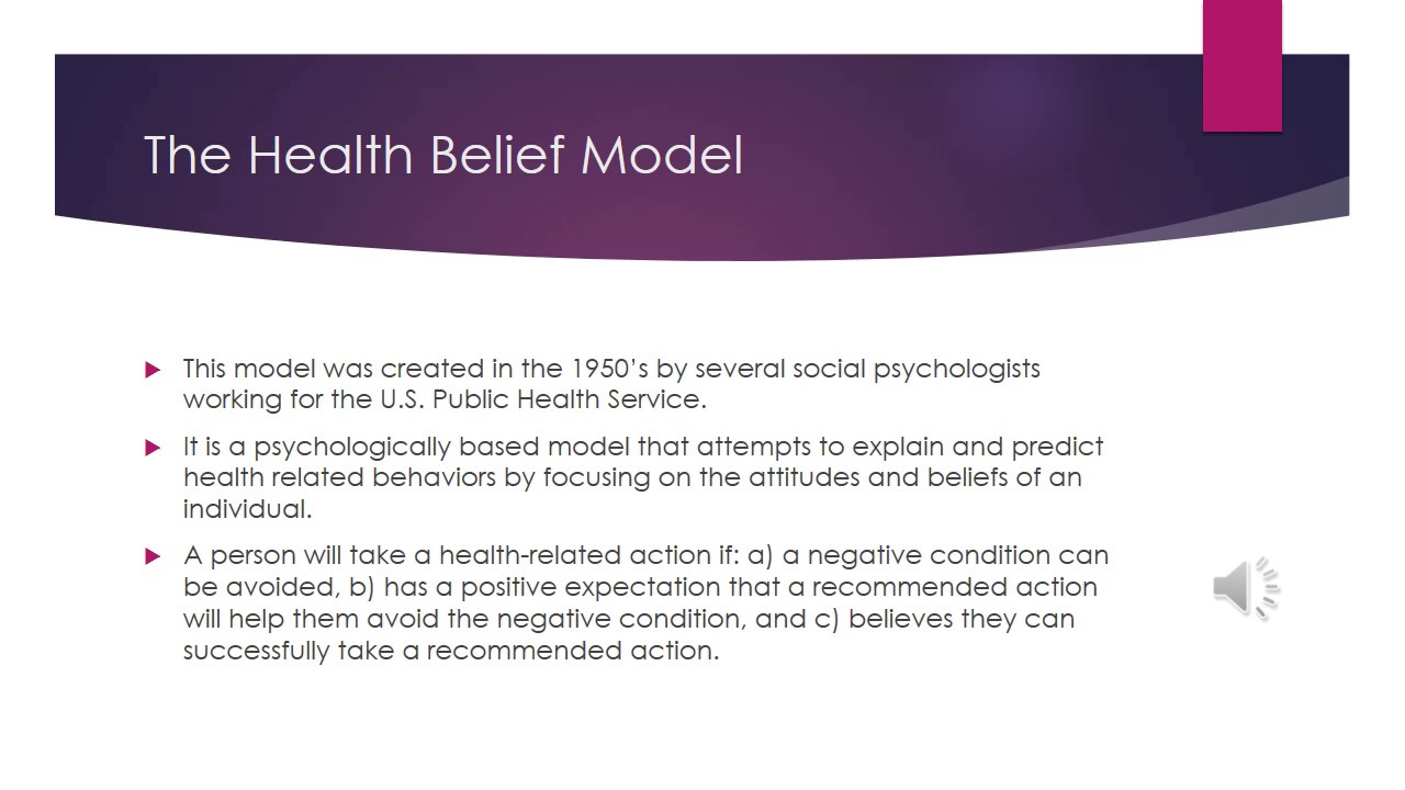 Behavior Change and Exercise Presentation