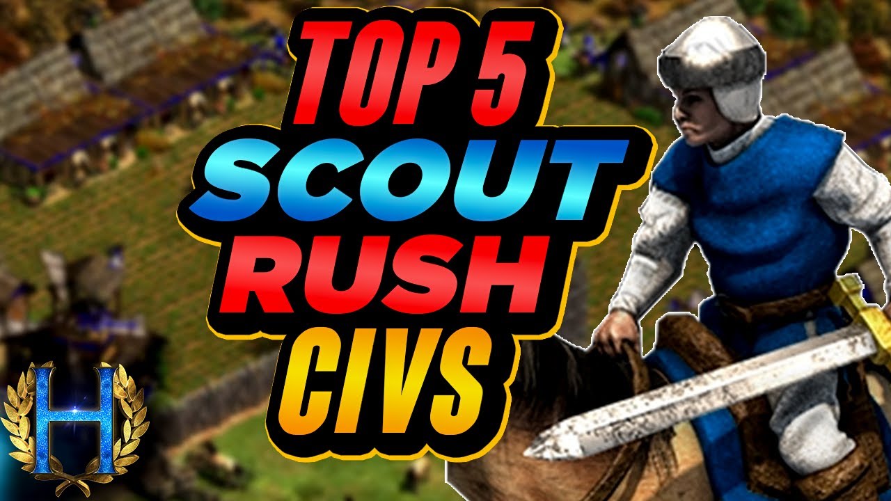 Top 5 Best Scout Rush Civilizations | Aoe2