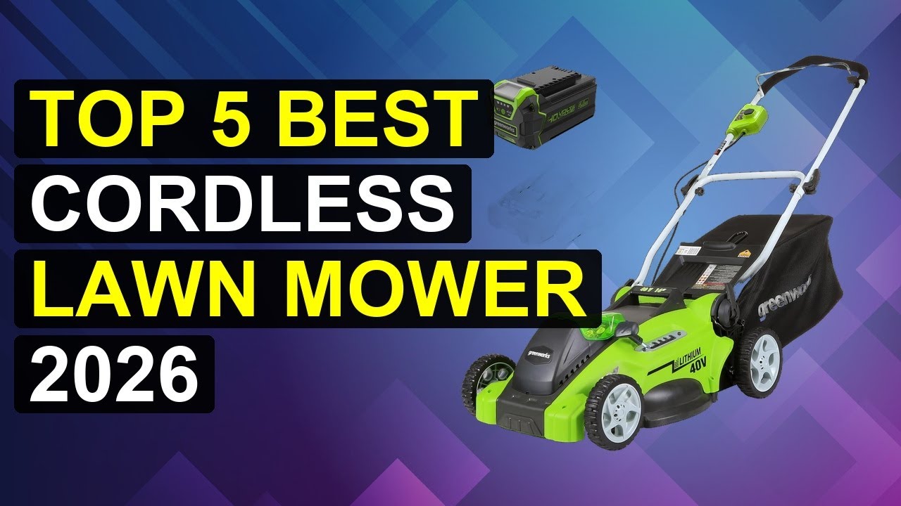 Top 5 Best Cordless Lawn Mower 2026 | Top-Rated Cordless Lawn Mower