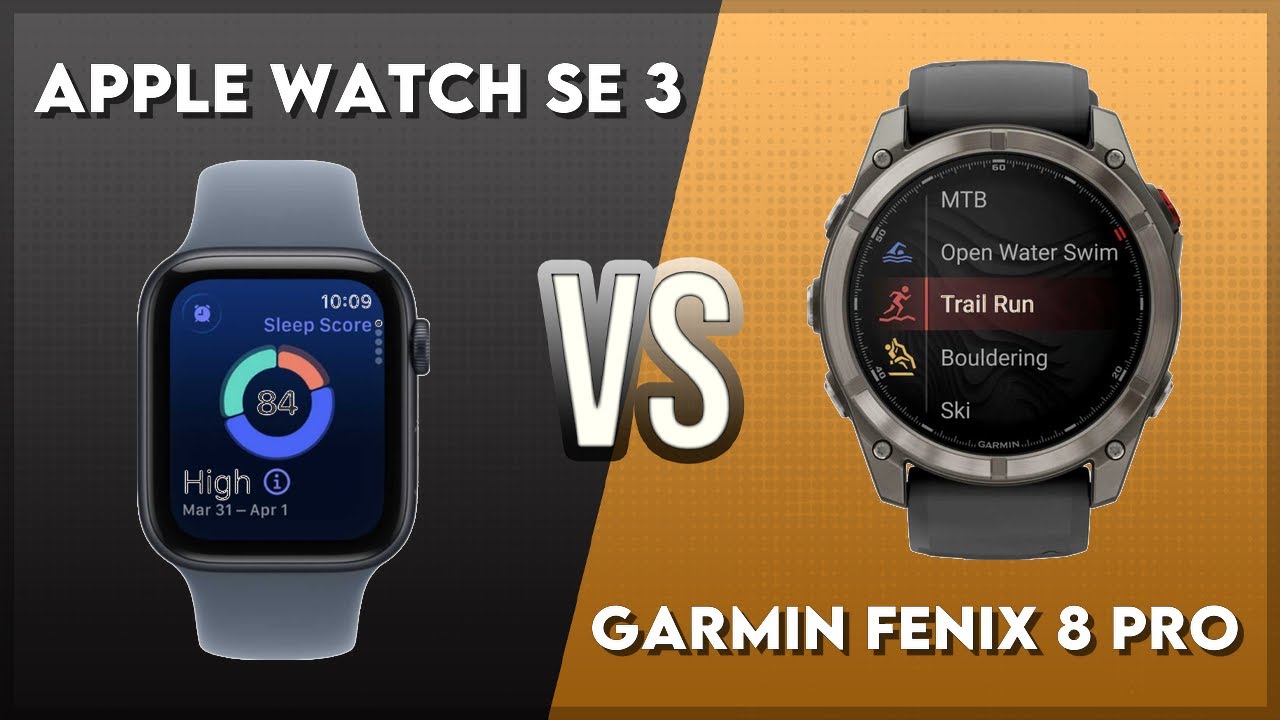 Apple Watch SE 3 vs Garmin Fenix 8 Pro Comparison