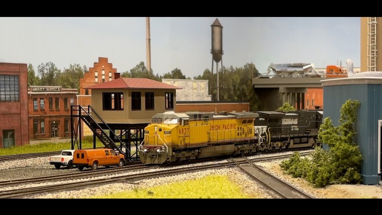Train Watching in NW Ohio on my HO Scale Layout