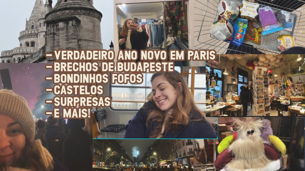 vlog rotina de viagem - budapeste e ano novo em paris