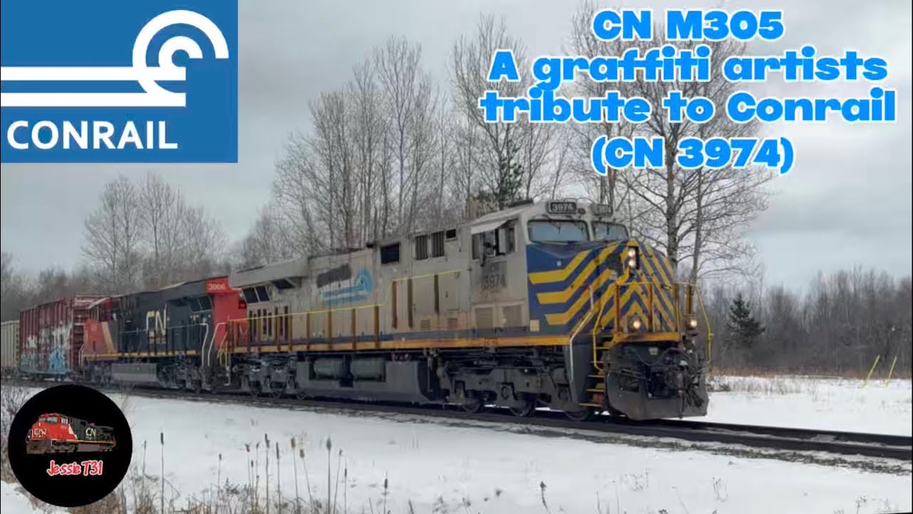 CN M305 A graffiti artists tribute to Conrail (CN 3974)