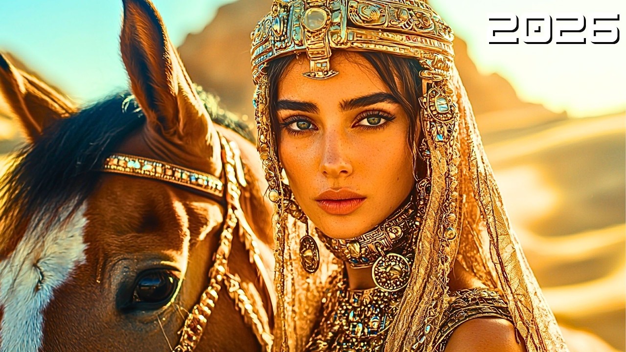 Arabic Music BGM - Sacred Wind Beneath the Crimson Sky: Meditative Nomad Journey