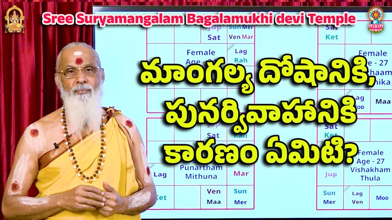మాంగల్య దోషానికి, పునర్వివాహానికి కారణం ఏమిటి?