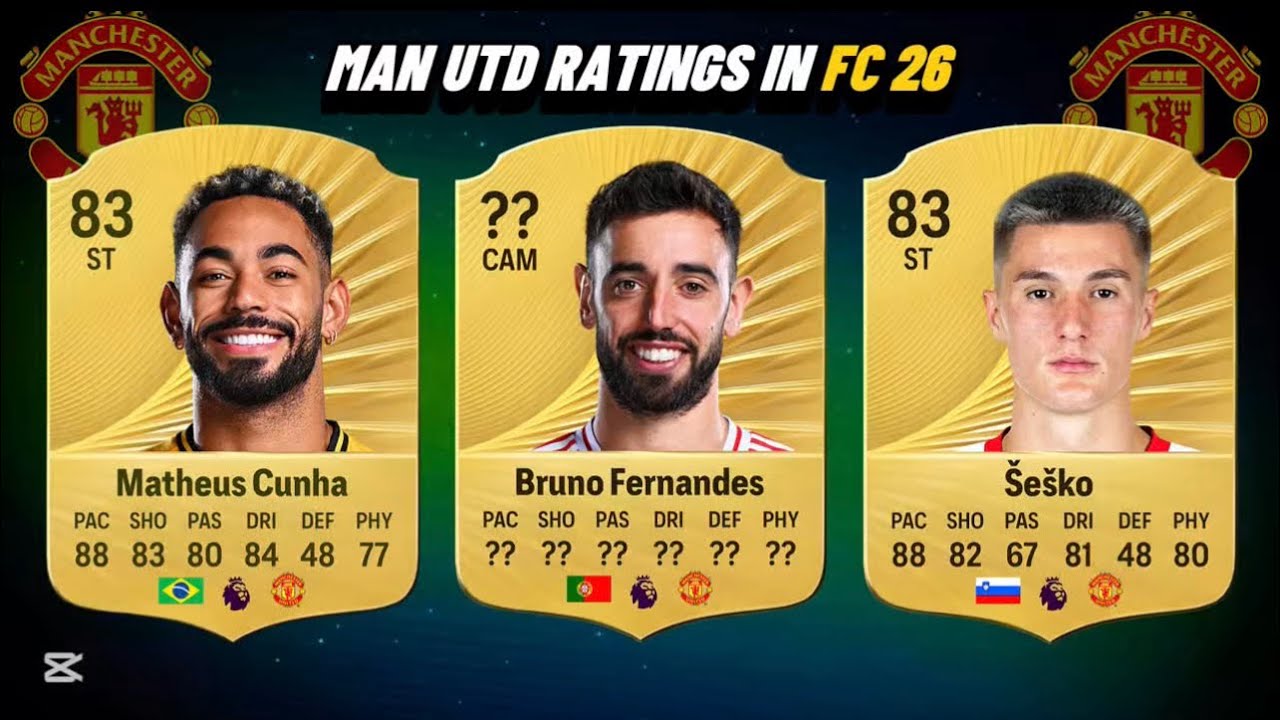 MANCHESTER UNITED RATINGS IN FC 26🔥🥶 FERNANDES, CUNHA, MBEUMO (PREDICTION)