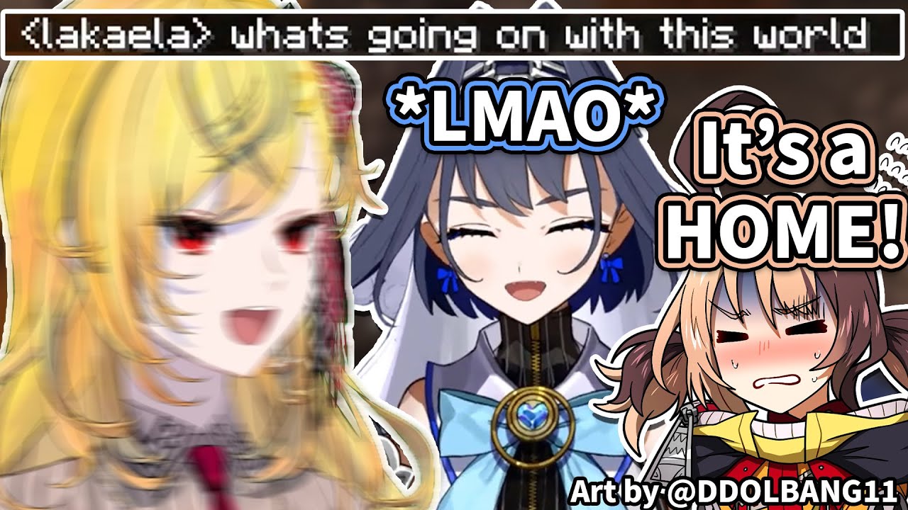 Kronii Can't Stop Laughing at Kaela's Funny Reaction to Her in Minecraft and Accidentally Upset Gigi