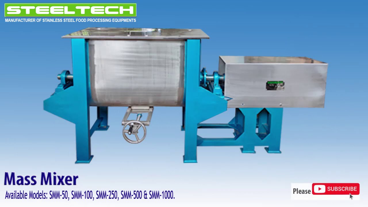 MASS MIXER - Dry or Damp Material Blending Machine- सूखी और नम सामग्रि सम्मिश्रण मशीन
