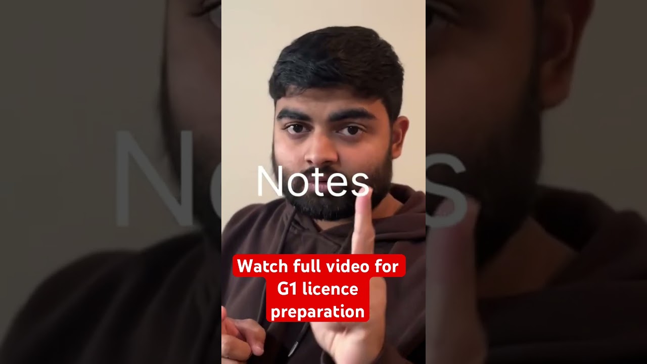 G1 license preparation in Canada 