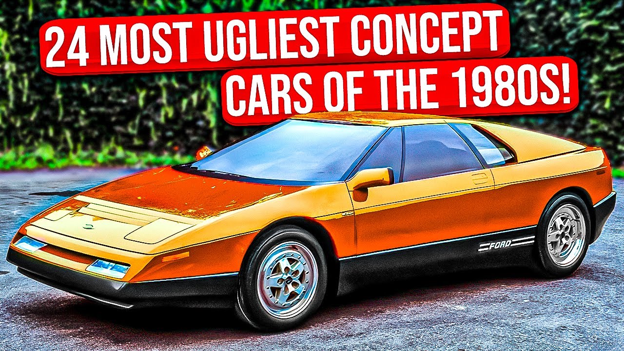 24 Ugliest Concept Cars of the 1980s!