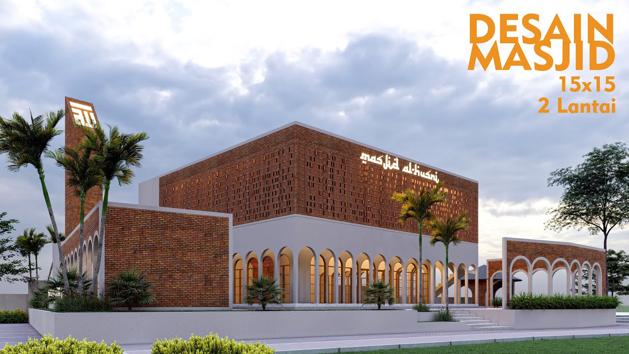 Desain Masjid 15x15 2 lantai I PP ALHUSNI BOGOR