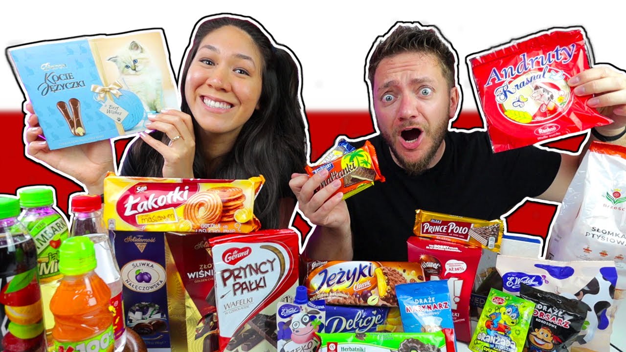 Trying More POLISH CANDY & SNACKS!  |  German American Couple
