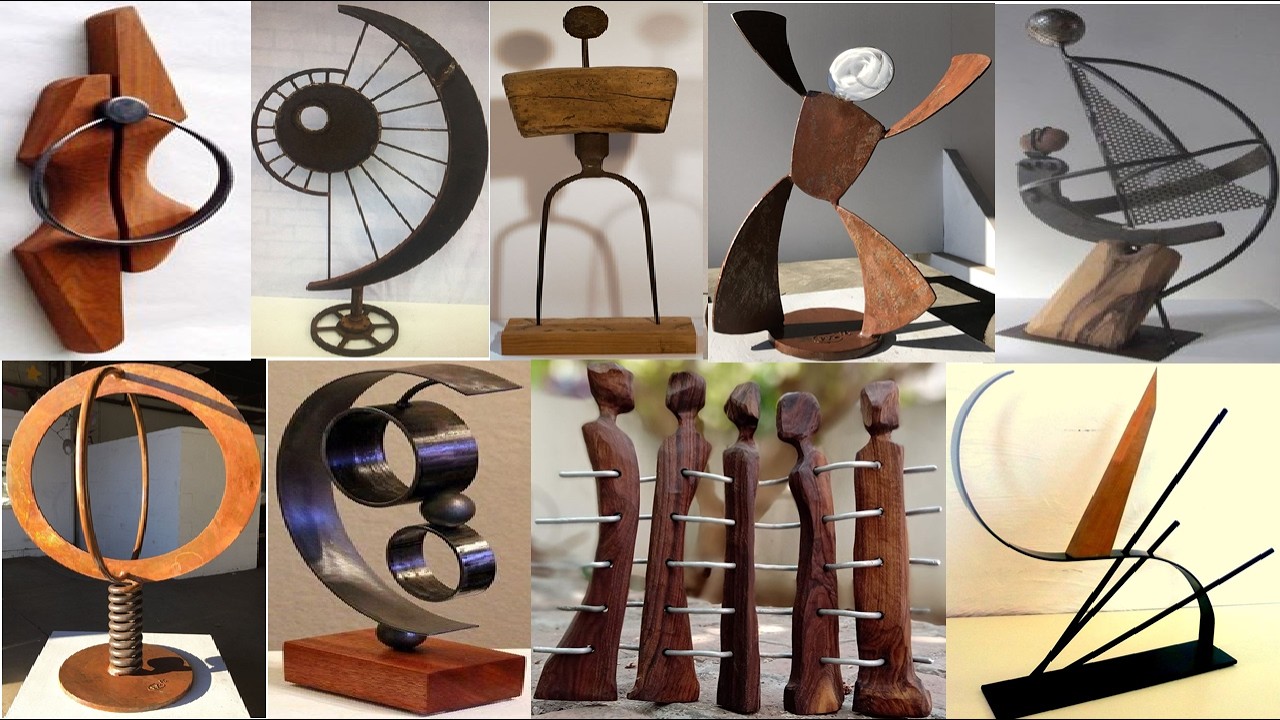Upcycling Art/Rusty Metal & Scrap Wood Become Luxury Abstract Decor design ideas