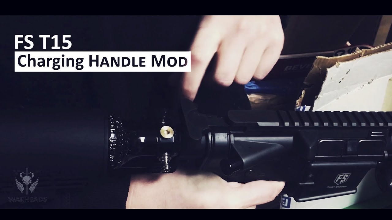 First Strike/Tiberius T15 Charging Handle Mod |【 Warheads Paintball 】