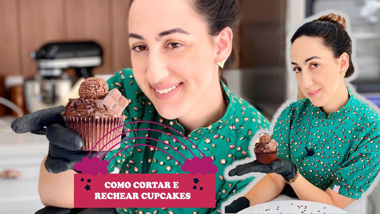 COMO CORTAR E RECHEAR CUPCAKES