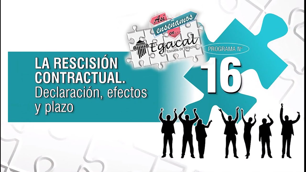 La Rescisión Contractual: Declaración efectos y plazo | AEE #16