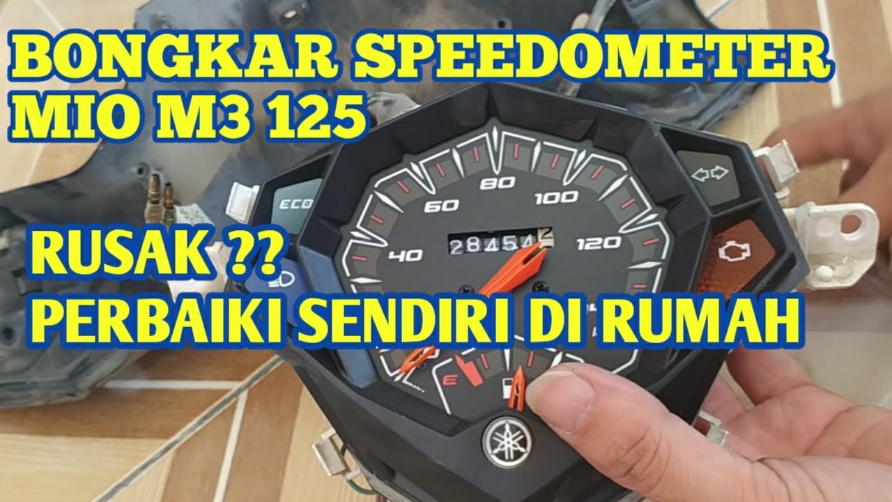 speedometer rusak, begini cara bongkar Speedometer mio m3