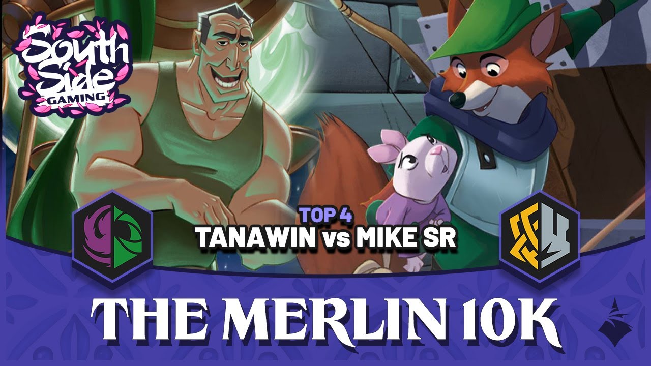 The Merlin 10K - Top 4 game 3: Tanawin vs. Mike Sr. | South Side Gaming Disney Lorcana Tournament
