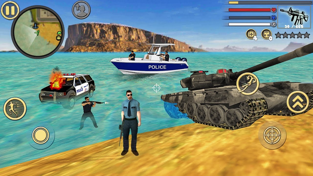 Miami Police Crime Vice Simulator - Fun at Miami Beach - Android Gameplay