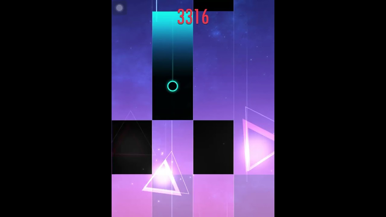 Piano Tiles 2 - The spectre 11485 High Score, no revive (3 mistake)