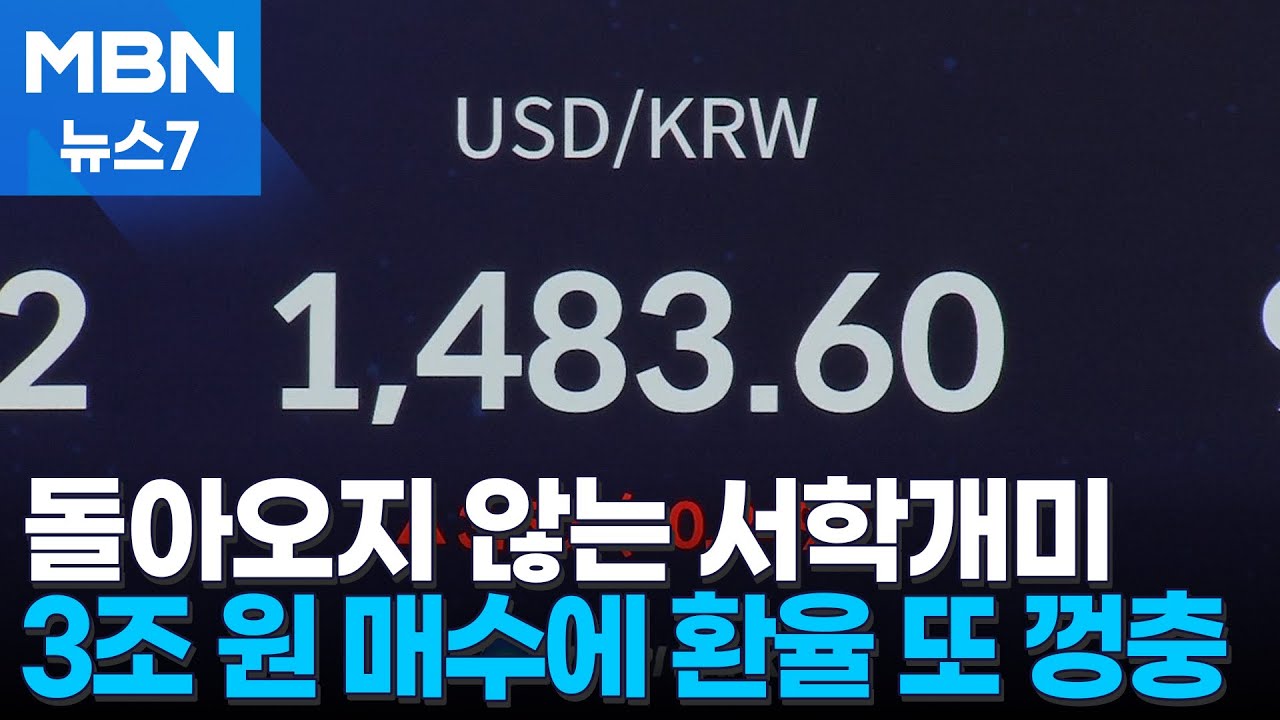 기껏 환율 눌렀더니&hellip;서학개미들 미장으로 우르르 [MBN 뉴스7]