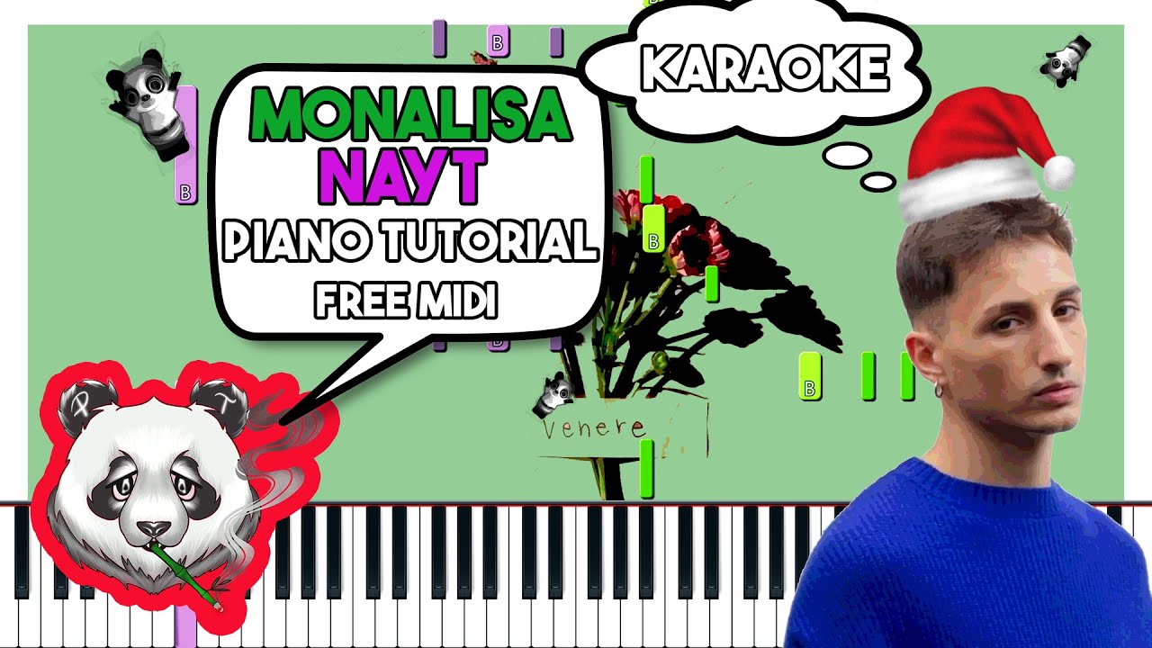 NAYT - MONALISA - INSTRUMENTAL Piano Tutorial
