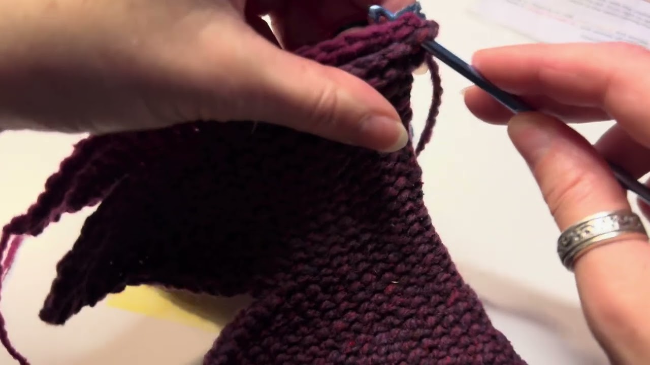 Emotional Support Chicken Crochet seaming tail feathers