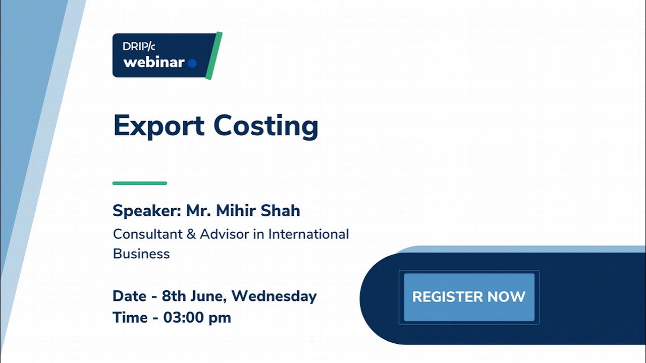 Webinar: Export Costing