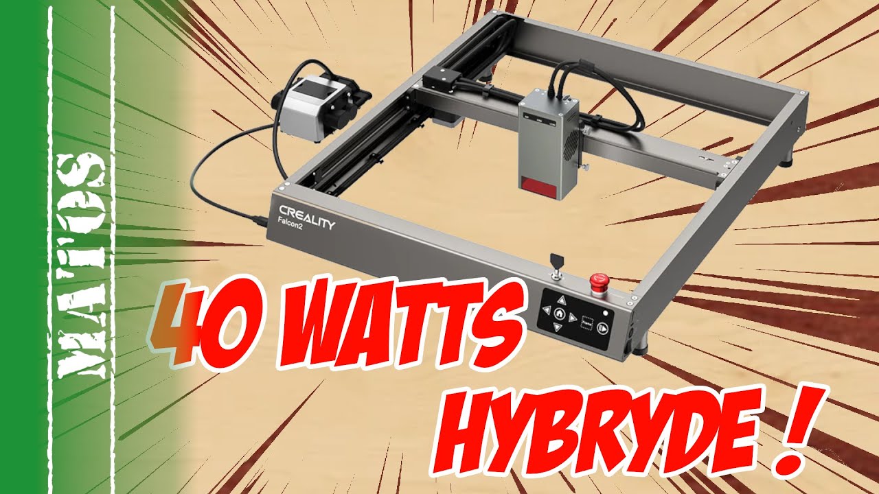 Creality Falcon 2 40W - Un laser 2 en 1 précis et puissant