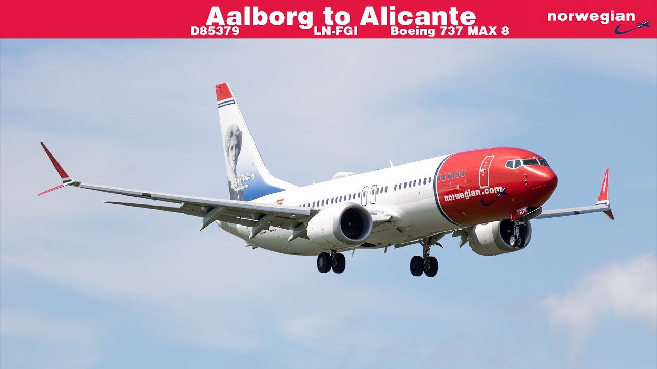 TRIP REPORT | Norwegian Economy Class | Boeing 737 MAX 8 | Aalborg to Alicante