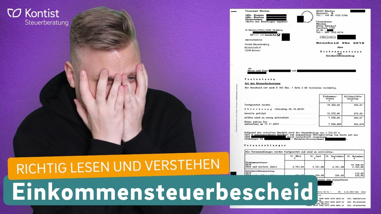 Wie lese ich meinen Steuerbescheid richtig? - Einkommensteuerbescheid richtig lesen und verstehen