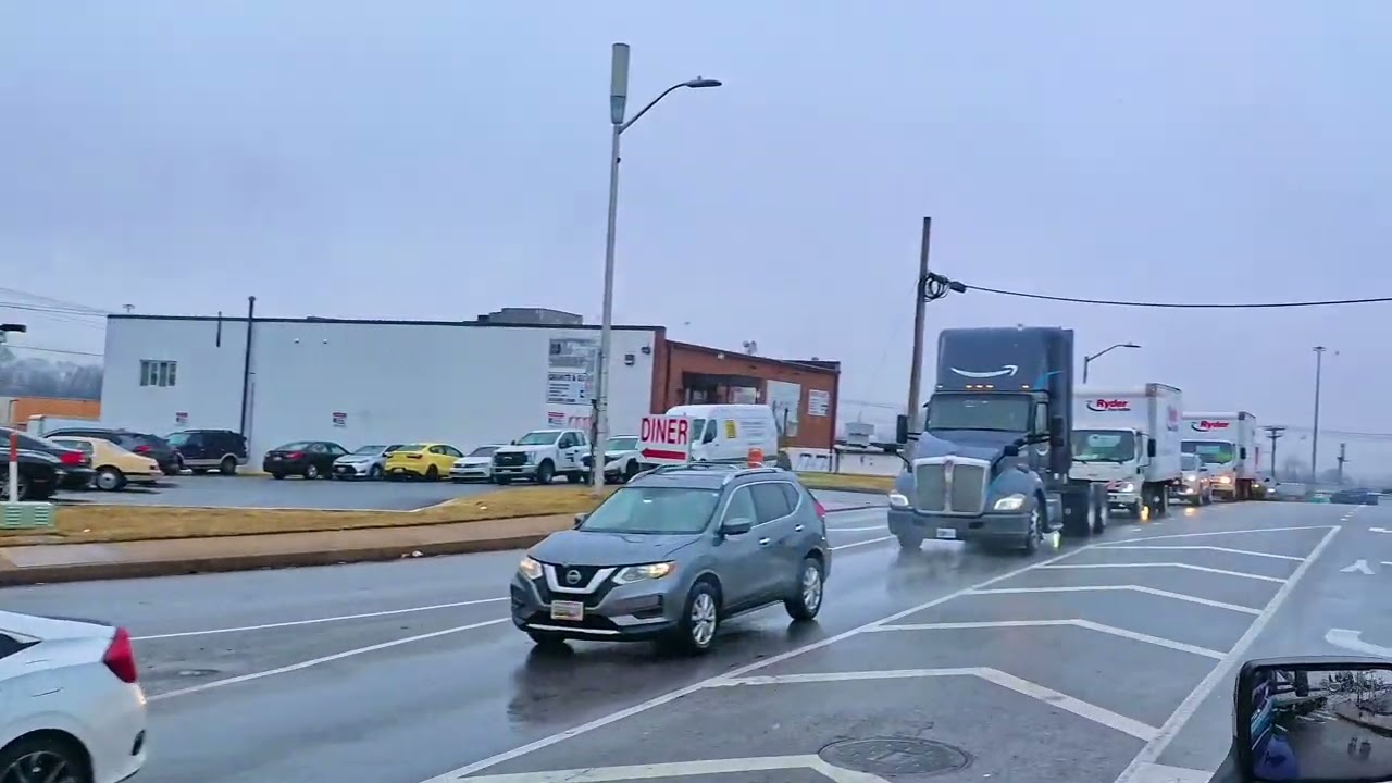 El tunel bajo de el oceano en baltimore. 4k UHD