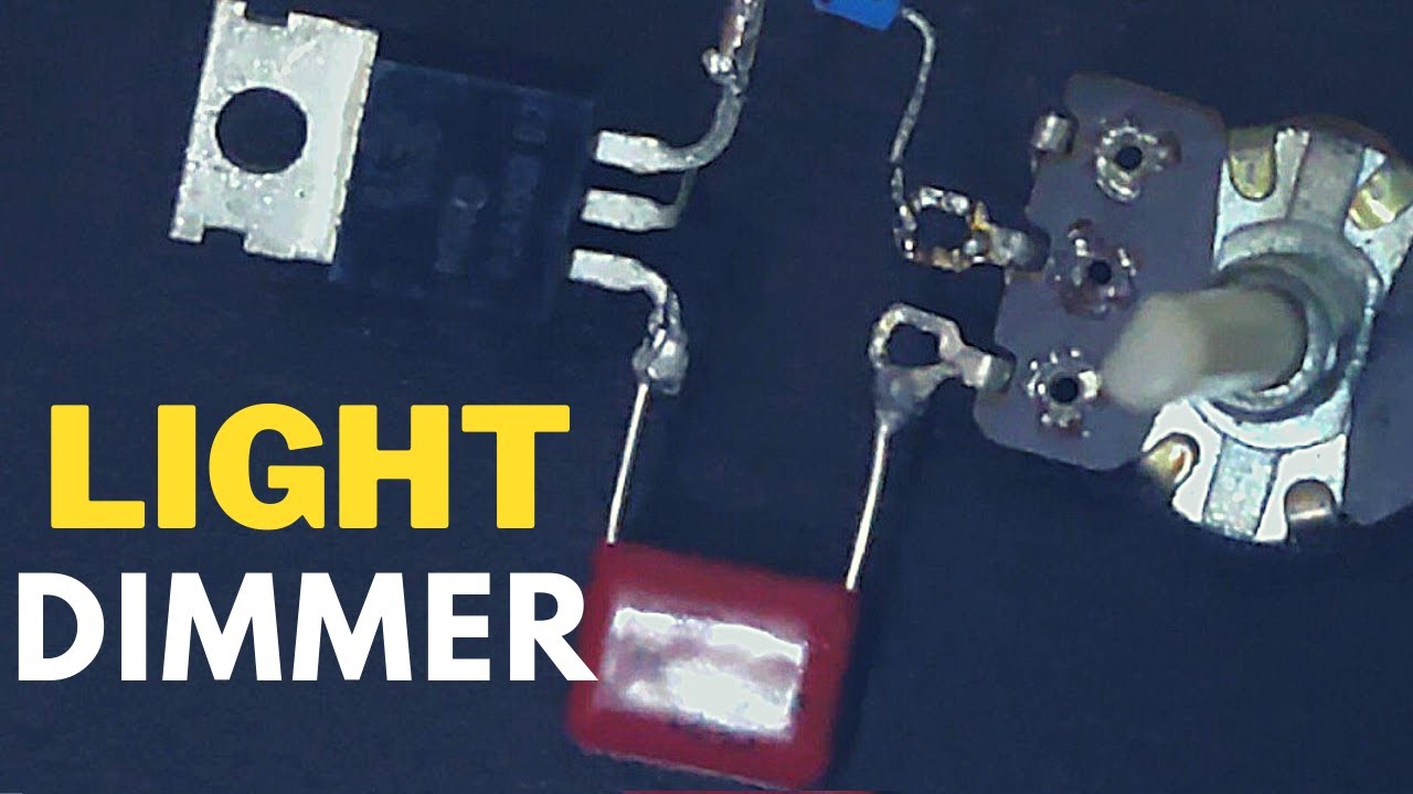 How to make AC LED brightness control at Home | DIY AC light dimmer