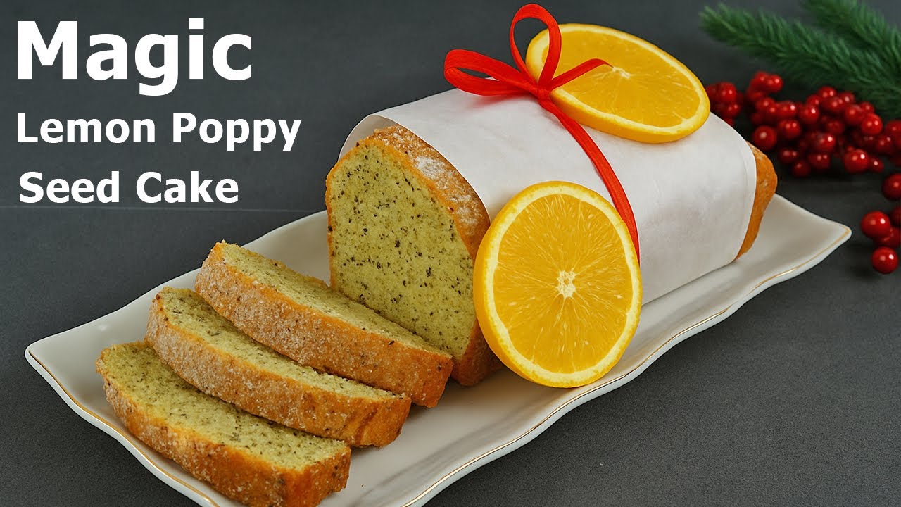 Magic Lemon Poppy Seed Cake – Fluffy, Fresh & Holiday Perfect!